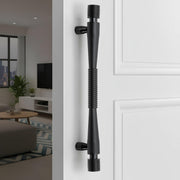 Plantex Main Door Handle/Stainless Steel Door Handle/12 Inch Pull-Push Handle for Home/Office - Pack of 1 (APS-147, Black)