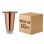 Plantex Heavy Duty Stainless Steel 4 inch Sofa Leg/Bed Furniture Leg Pair for Home/Furniture Sofa Legs for Table/Sofa Support Legs/Sofa Furniture Leg (Rose Gold) Set of 10 Pcs