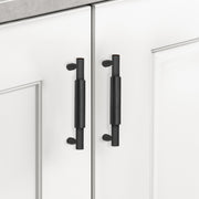 Plantex Cabinet Handle/Kitchen Cabinet Door Handle/Wardrobe/96 mm Cupboard Handle/Door Pull-Push Handle for Home/Office - Pack of 2 (Black)