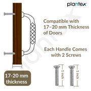 Plantex Cabinet Handle/Kitchen Cabinet Door Handle/Wardrobe/288 mm Cupboard Handle/Door Pull-Push Handle for Home/Office - Pack of 2 (Brass Antique)