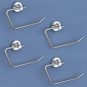 Plantex Stainless Steel Bathroom Towel Holder/Hand Napkin Holder for Washbasin/Towel Hanger for Kitchen/Bathroom Accessories (Chrome) Pack of 4