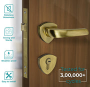 Plantex Door Lock-Fully Brass Main Door Lock with 4 Keys/Mortise Door Lock for Home/Office/Hotel (Sumer-3058, Brass Antique)