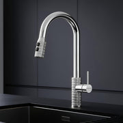 Plantex Pull-Down Kitchen Sink Tap/Pure Brass Sink Tap for Kitchen Basin with 360â° Swivel Spout/Kitchen Sink Faucet- (2045, Chrome)