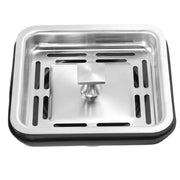 Plantex Stainless Steel Waste Coupling for Kitchen Sink/Square Coupling Sink/Coupling with PVC Waste Pipe - (Matte Finish - 4 x 4 inch)