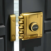 Plantex Stainless Steel Penta Bolt Lock for Main Door/5-Point Security Deadbolt with Brass Cylinder & 4 Keys/Door Lock Set with 5 Years of Warranty (PVD Gold)