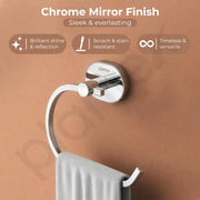 Plantex J4 Stainless Steel Towel Hanger for Wash Basin/Hand Towel Hanger/Napkin Holder for Wash Basin/Bathroom Accessories (Chrome Finish) Onix