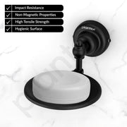 Plantex 304 Grade Stainless Steel Soap Holder/Soap Stand/Bathroom Soap Dish/Bathroom Accessories - Skyllo (Black)