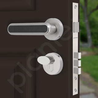 Plantex Main Door Lock/Mortise Lock for Door with 3 Years of Warranty - Robust Door Lock for Home with Brass Lock Body & Cylinder(Satin & Black Finish)