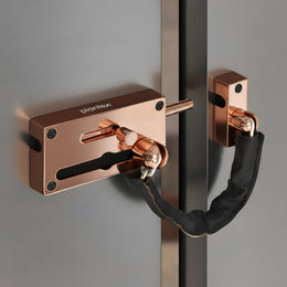 Plantex Door Chain with Baby Latch/Door Chain Lock for Main Door/Latch Lock for Door/Heavy Duty Door Safety Guard Lock for Home, Hotel & Office Security â€“ Pack of 1 (DTK-294-Rose Gold)