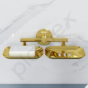 Plantex Galaxy 304 Grade Stainless Steel Rectangular Double Soap Dish for Bathroom/Soap Stand/Soap Holder/Soap Storage/Bathroom Accessories – (PVD Gold)