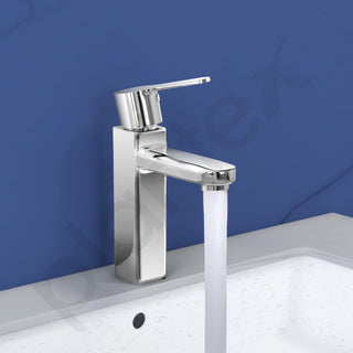 Plantex Single Lever Basin Mixer/Hot and Cold Water Mixer for Kitchen and Bathroom Accessories (Chrome)