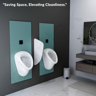 Plantex Ceramic Urinal Pot for Men/Wall Mount Urinal Pot for Gents/Male/Boy/Toilet for Washroom - (2091, White)