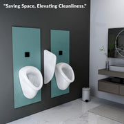 Plantex Ceramic Urinal Pot for Men/Wall Mount Urinal Pot for Gents/Male/Boy/Toilet for Washroom - (2091, White)