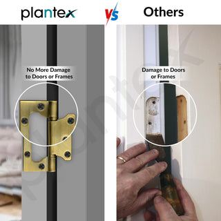 Plantex Stainless Steel Butterfly Hinges for Door/Non-Mortise Hinge/4 Inch x 14 Gauge Door Hinge/2.5 mm Hinges for Home/Office/Hotel - Pack of 24 (Brass Antique)
