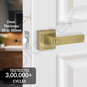 Plantex New Age Bathroom Door Locks/Key-Less Door Lock Set for Bedroom/Balcony/Office/Storeroom - Reversible Design (Brass Antique Finish, 30mm to 50mm Door Range)
