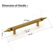 Plantex Heavy Duty Main Door Handle/14 Inch Door Handle for Main Door/Pull-Push Handle for Wooden/Glass Door/3 Years Warranty Pack of 1 (Brass Antique)
