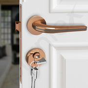 Plantex Heavy Duty Door Lock - Main Door Lock Set with 3 Keys/Mortise Door Lock for Home/Office/Hotel (7077 - PVD Choco & Satin Black Matt)