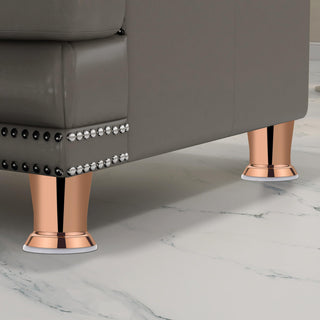 Plantex Heavy Duty 3 Inch Spare Sofa Legs for Bed Furniture/Sofa Legs for Table/Sofa Support Legs Set of 6 Pcs (Rose Gold)