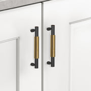 Plantex Cabinet Handle/Kitchen Cabinet Door Handle/Wardrobe/96 mm Cupboard Handle/Door Pull-Push Handle for Home/Office - Pack of 2 (Brass Antique)