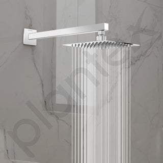 Plantex 24-Inch Shower Arm for Overhead Shower/Stainless Steel Shower Pipe/Wall Mount Bathroom Fitting with ½-Inch Thread - Pack of 1 (Chrome)