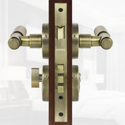 Plantex Premium Door Lock with 3 Years of Warranty/Mortise Lock for Home - Main Door Lock Set (Brass Antique)