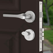 Plantex Main Door Lock/Mortise Lock for Door with 3 Years of Warranty - Robust Door Lock for Home with Brass Lock Body & Cylinder (Satin Finish)