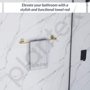 Plantex 304 Grade Stainless Steel 24 inch Towel Rod/Towel Bar/Towel Hanger for Bathroom/Bathroom Accessories - Parv (Brass Antique)