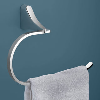 Plantex Rich Brass Bathroom Accessories - Unique Napkin Holder/Stand/Hanger for Wash Basin/Kitchen (Chrome)