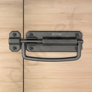 Plantex Door Stopper/5 Inch Baby Latch Kadi/Door Latch for Bathroom/Door Lock for Home/Office Doors - Pack of 2 (Satin Black)