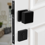 Plantex Heavy Duty Door Lock/Main Door Mortise Lock Handle/Handle Set for Home/Office/Door Accessories - (PT-011, Black)