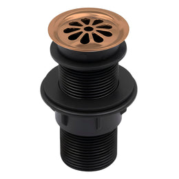 Plantex Brass with Nylon 4 inch Full Thread Waste Coupling for Wash Basin/Coupling for Sink - Pack of 1 (BH-1116, Rose Gold)