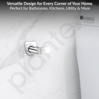 Plantex Pure Brass ORN-206 Angular Concealed Stop Cock/Concealed Stop Valve Tap For Bathroom With Teflon Tape & Adjustable Brass Wall Flange - 15mm (Mirror-Chrome Finish)