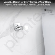 Plantex Pure Brass ORN-206 Angular Concealed Stop Cock/Concealed Stop Valve Tap For Bathroom With Teflon Tape & Adjustable Brass Wall Flange - 15mm (Mirror-Chrome Finish)