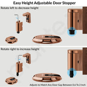 Plantex Door Stopper for Home/Floor Mounted Doors Stopper/Door Stoppers for Hotel/Office -Pack of 1 (Rose Gold)