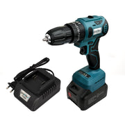 Plantex 21V Cordless Impact Drill Machine with battery & charger/Screwdriver/10mm Keyless Chuck/Torque 1500 RPM/Reversible Variable Speed for Walls Woods Metal - (Blue & Black)