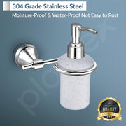 Plantex 304 Grade Stainless Steel Hand Wash Holder/Wall Soap/Shampoo Dispenser for Washbasin/Bathroom Accessories - Niko (Chrome)