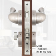 Plantex Brass Premium Door Lock/Mortise Lock for Door with 3 Years of Warranty - Robust Door Lock for Home with Brass Lock Body & Cylinder (7054 – Satin White)
