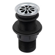 Plantex 4 Inch Waste Coupling for Washbasin/Nylon Thread Body with Brass Head Coupling/Coupling for Sink - Pack of 1 (BH-1116, Chrome)