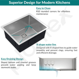 Plantex Premium Stailess Steel Kitchen Sink/Heavy-Duty Sink for Kitchen with 25 Years Warranty by Plantex/Single Bowl Sink with Square Coupling, Hose Pipes and Drain Racks (Matt- 30 x 18 x 9 Inches)