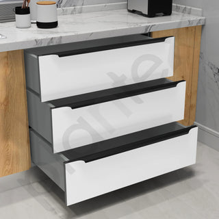 Plantex Profile Handle for Kitchen Cabinet/32 Inch Alluminium Drawer Profile Handle/Wardrobe Pull Handle for Home/Office/Hotel - Pack of 1 (Black)