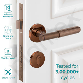 Plantex Premium Door Lock with 3 Years of Warranty/Main Door Lock for Home/Mortise Locks for Door (PVD Rose Gold)