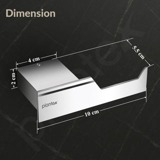 Plantex Robe Hook for Bathroom/304 Grade Stainless Steel Cloth Hanging Hook/Bath Towel Hook/Bathroom Accessories - Pack of 1 (Tesla - 2705, Chrome)