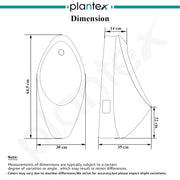 Plantex Ceramic Premium Wall Mount Large Urinal Pot For Gents/Male/Boy/Men Toilet For Washroom-(White,Uero)