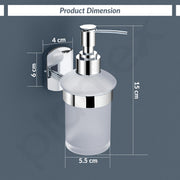 Plantex 304 Grade Stainless Steel Hand Wash Holder for Wash Basin/Liquid Soap Dispenser/Bathroom Accessories - Parv (Chrome)