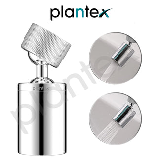 Plantex Brass Tap Extender for Kitchen Sink/360° Swivel Kitchen Sink Tap Aerator/2 Anti-Splash Modes/Upto 80% Water Saving/Fits F22 and M24 mm taps (XL-1035 Chrome)
