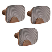 Plantex Knobs for Drawers/Drawer Knobs/Rectangle Knob for Cabinets/Pull-Push Knob for Kitchen/Bedroom/Drawer - Pack of 3 (Rose Gold & Satin Black)