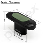 Plantex Knobs for Drawer/Drawer Knobs/Oval Knob for Cabinets/Drawer Handle/Pull-Push Knob for Kitchen/Bedroom Drawers - Pack of 4 (SH-432, DC-Black & Green)