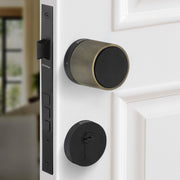 Plantex Main Door Mortise Lock/Brass Heavy Duty Door Knob Lock/Pull Handle Set for Home/Office - Door Accessories - (Brass Antique - Black)