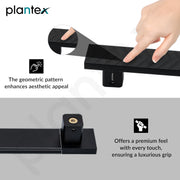 Plantex Door Handle/300mm Main Door Handle for Wooden Door/Pull-Push Handle for Main Door/Door Accessories - Pack of 1 (609, Black)
