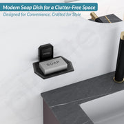 Plantex 304 Grade Stainless Steel Soap Dish/Wall Mounted Soap Holder/Bathroom Accessories - Cute (Black)
